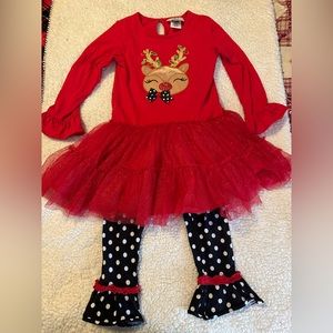 Girls Christmas outfit Size 6